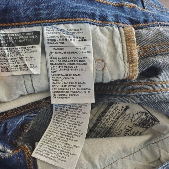 Levi's 515 Straight Leg Slim Fit Button Up Jean Size 26 - Picture 5 of 11